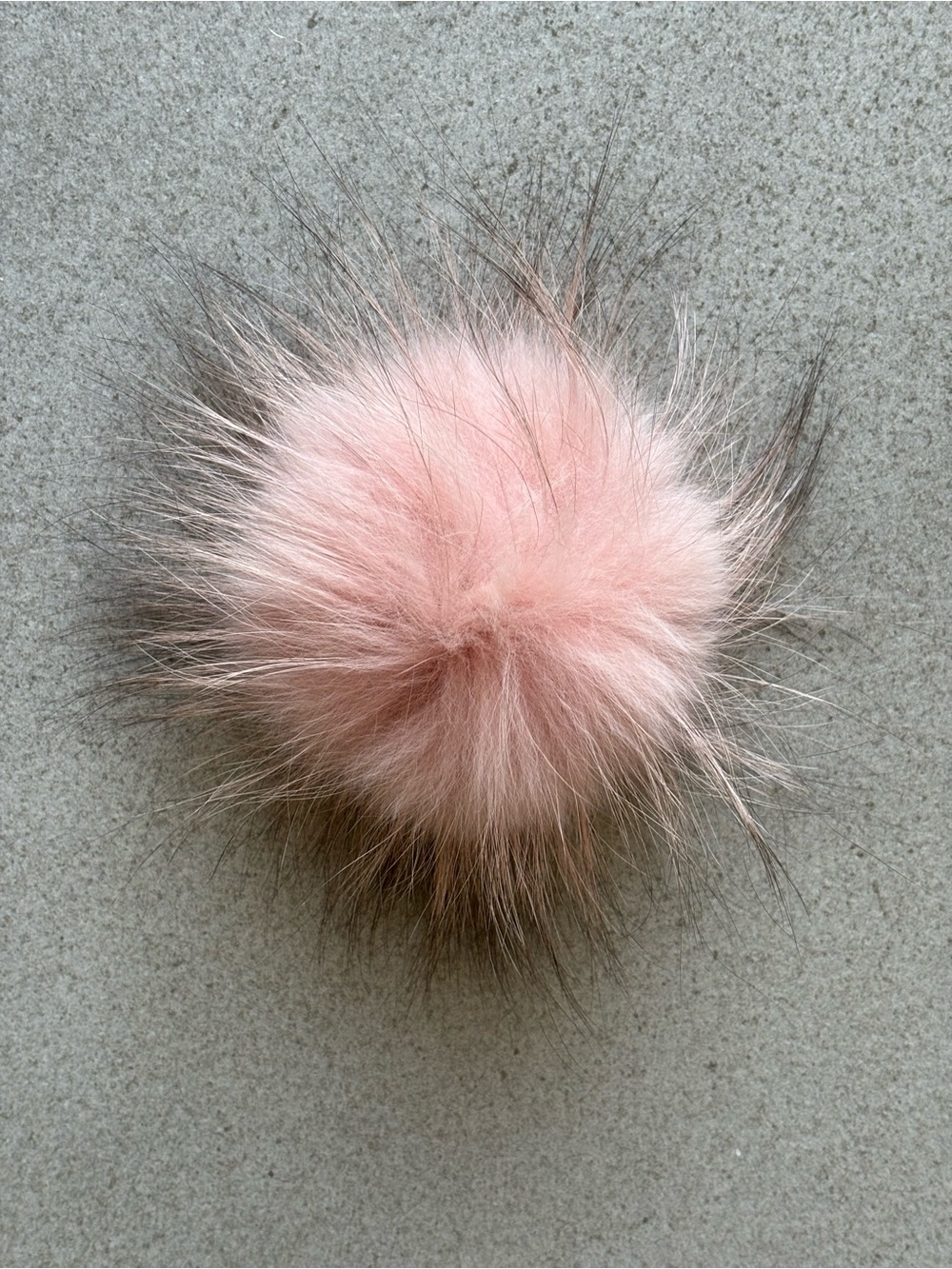 Michael Kors Pink/Brown Ombré Real Fox Fur Pom-Pom Gold Tone Keychain Charm NWOT - Picture 5 of 6